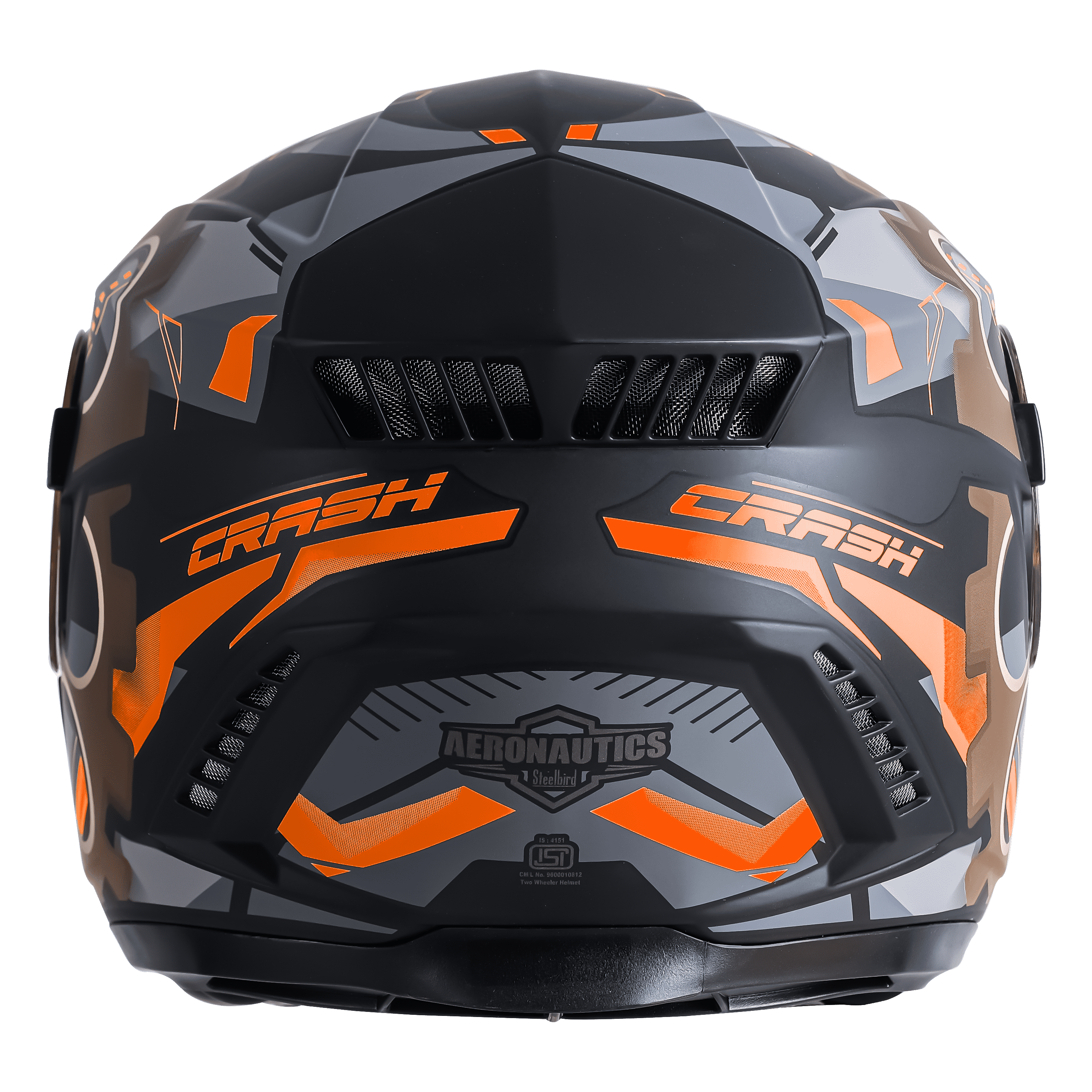 SBH-40 ROLLER CRASH GLOSSY BLACK WITH ORANGE